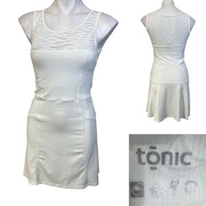 Tonic dress small white athletic tennis dress golf outdoor‎ casual built-in bra